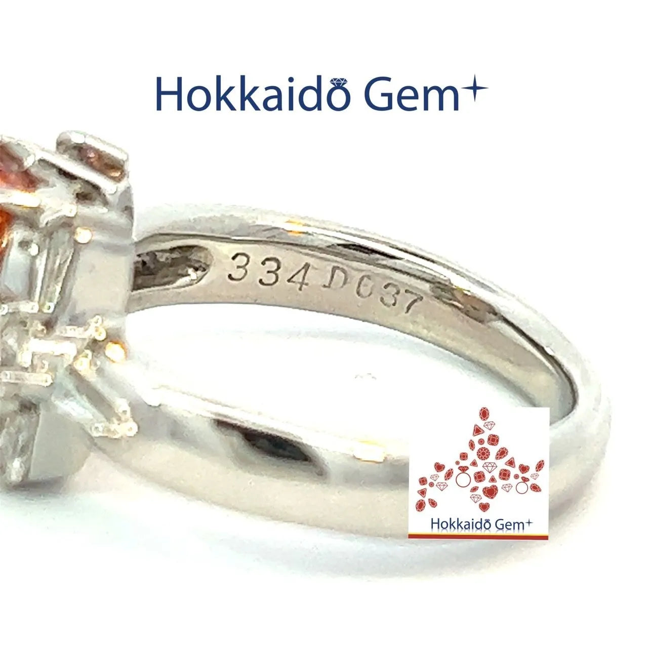 インペリアル トパーズ 　プラチナ　リング　Pt900