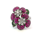 ピンクサファイヤ　リング　ホワイトゴールド　K18WG