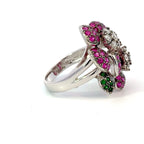 ピンクサファイヤ　リング　ホワイトゴールド　K18WG